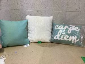 lot 304 image: LOT OF 3 Decorative Pillows
