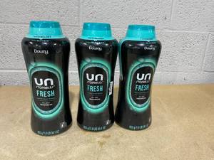 lot 336 image: LOT OF 3 Downy Laundry Scent Beads, Unstopables In-Wash Scent Booster, Fresh Scent, 30.1oz Each
