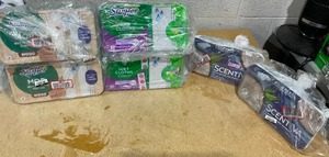 lot 343 image: LOT OF 6 Swiffer Wet Mopping Cloths