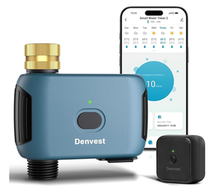 lot 145 image: Devest WiFi Water Timer with Brass Inlet, 1 Zone Smart Sprinkler Timer for Garden Hose Faucet, Hose Timers with WiFi Hub, Up to 20 Watering Plans, APP & Voice Control, Compatible with Alexa