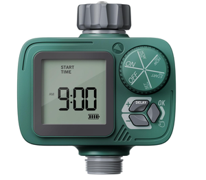 lot 148 image: Sprinkler Timer, Programmable Hose Timer with Rain Delay, Manual and Automatic Watering System, Water Timers for Garden Hose, Waterproof Digital Irrigation for Yard, Lawn, Pool, 1 Outlet