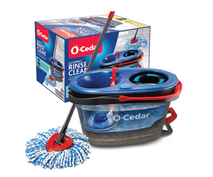 lot 257 image: O-Cedar RinseClean Spin Mop With Bucket Separates Clean & Dirty Water
