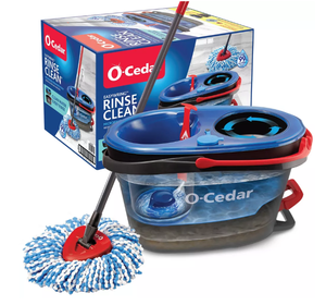 lot 351 image: O-Cedar RinseClean Spin Mop & Bucket System