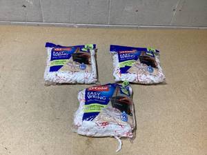 lot 156 image: LOT OF 3 O-Cedar EasyWring Deep Clean Mop Head Replacements (2 Per Pack)