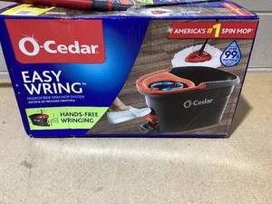 lot 390 image: O-Cedar EasyWring Spin Mop & Bucket System