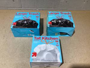 lot 398 image: LOT OF 3 up&up Trash Bags