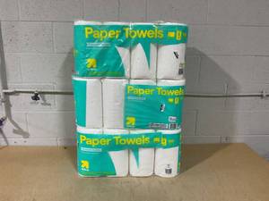 lot 277 image: LOT OF 3 up&up Paper Towels (8 Per Pack)