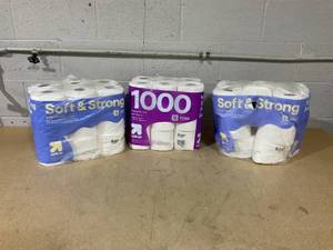 lot 382 image: LOT OF 3 up&up Toilet Paper (18 Count Per Pack)