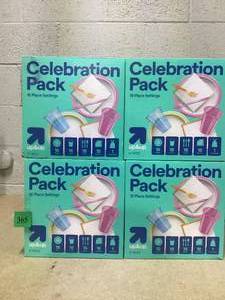 lot 365 image: LOT OF 4 up&up Disposable Table Top Celebration Pack - 97ct