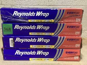 lot 368 image: LOT OF Reynolds Wrap Aluminum Foils (200 sq ft)