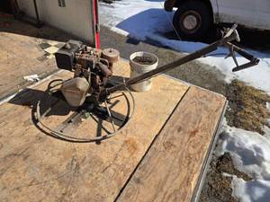 Goldblatt 7 HP Concrete Power Trowel - has compression