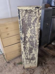 Vintage Metal Storage Cabinet with Shelves - 57 1/2" Tall