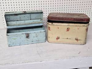 Vintage Metal Storage Boxes