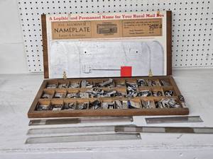 Aluminum Mailbox Nameplate Kit with Letters and Plates