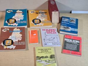 IMAT The Bricklayer Brick & Block Construction Books, The Complete Concrete Masonry and Brick Handbook, and More