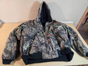Carhartt Camouflage Hooded Jacket Size 2XL