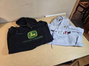 John Deere and Case IH Hoodies, 2XL and 3XL