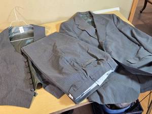Set of Palm Beach Mens Suit Jacket, Vest, and Pants