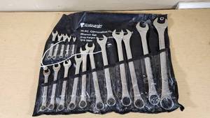 Pittsburgh 16 PC Combination Wrench Set with SAE Sizes