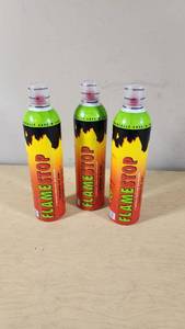 FlameStop Fire Suppressant Spray Bottles - 3 Cans