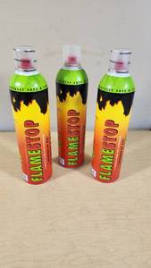 FlameStop Portable Fire Suppressants - 3 Cans