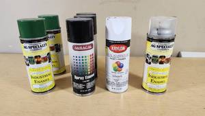 Tallmans AG Specialty Coatings, Miracal Spray Enamel, and Krylon Colormaxx Paint  Primer Aerosol Cans