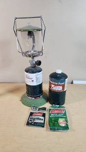 American Camper Propane Lantern with Coleman Mantles and Propane Fuel