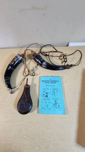 Powder Horns and Muzzleloader Accessories with Guide Book by Major R. O. Ackerman