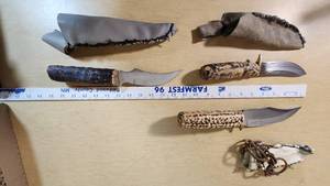 Knives with Handmade Handles