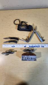 Ridge Runner and Frost Cutlery Knives and Multitools with Accessories