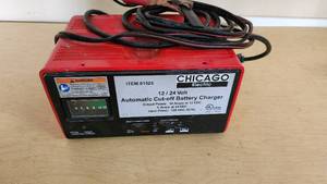 Chicago Electric 1224 Volt Automatic Battery Charger Model 91325