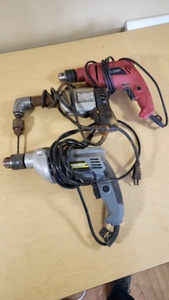 Lot of 3 Power Drills including Hammer Drill Models