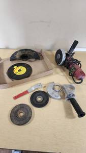 Tool Shop 4 12 Angle Grinder with Discs and Accessories