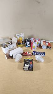 Assorted Light Bulbs and Solar Light Lot