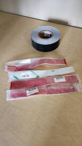 Reflective Strip Tape and Roll of Rubberized Tape