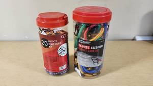20 Piece Bungee Kit and 14 Piece Assorted Bungee Cord Set