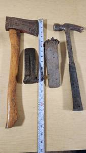 Estwing Hammer, Vintage Hatchet, Wedges