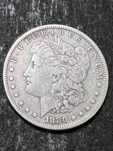lot 13 image: 1880-S US MORGAN SILVER DOLLAR