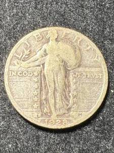 lot 28 image: 1928-S US STANDING LIBERTY QUARTER