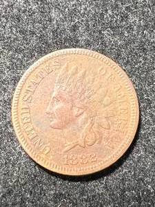 lot 34 image: 1882 US INDIAN HEAD CENT