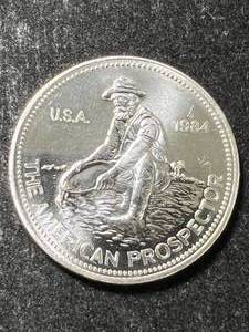 lot 41 image: 1984 ENGELHARD PROSPECTOR 1 TROY OZ .999 FINE SILVER