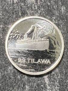 lot 46 image: HALF TROY OZ .999 FINE SILVER SS TILAWA ROUND