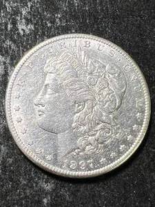 lot 49 image: 1897-S US MORGAN SILVER DOLLAR
