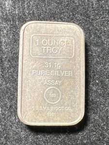lot 53 image: 1 TROY OZ .999 FINE SILVER ASSAY BAR