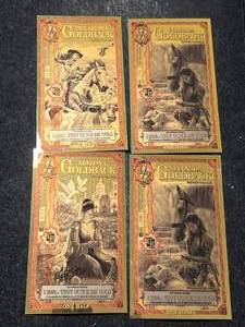 lot 72 image: GROUP OF 4 GOLDBACKS 12000TH TROY OZ 24K GOLD EACH