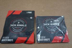 lot 166 image: 2 Dick Rinkle Premium Mens Boxer Briefs - Small