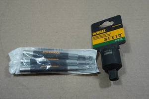 lot 102 image: 3 DeWalt DW2055 Magnetic Bit Tip Holders & Impact Adapter