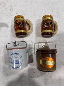 lot 1865 image: Vintage Mugs & Crocks Lot