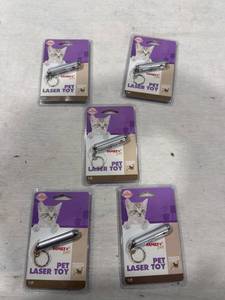lot 1876 image: Lot of 5 Pet Laser Toys