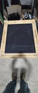 lot 1893 image: Ornate Distressed Picture Frame